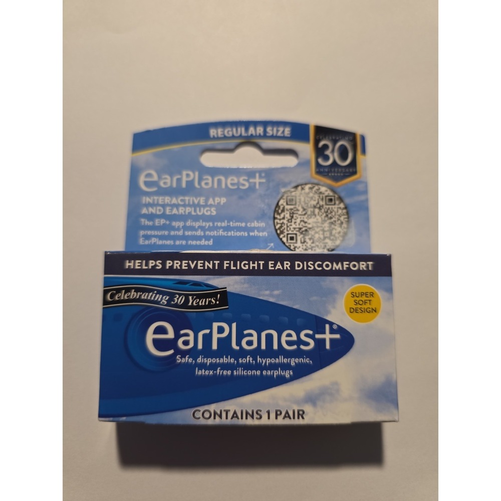 EarPlanes+ Interactive App & Earplugs Regular Size Silicone Airplane Earplugs